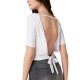 Guess Γυναικεία κοντομάνικη μπλούζα Round Back Bow Tee